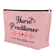 New Nurse Practitioner Gifts Cosmetic Bag New Nurse Graduation Gifts for Pink