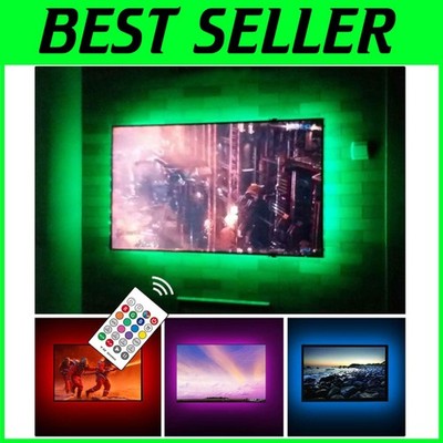 Smart TV Ambient Lighting Kit - 17 Colors, Fade/Flash Mode