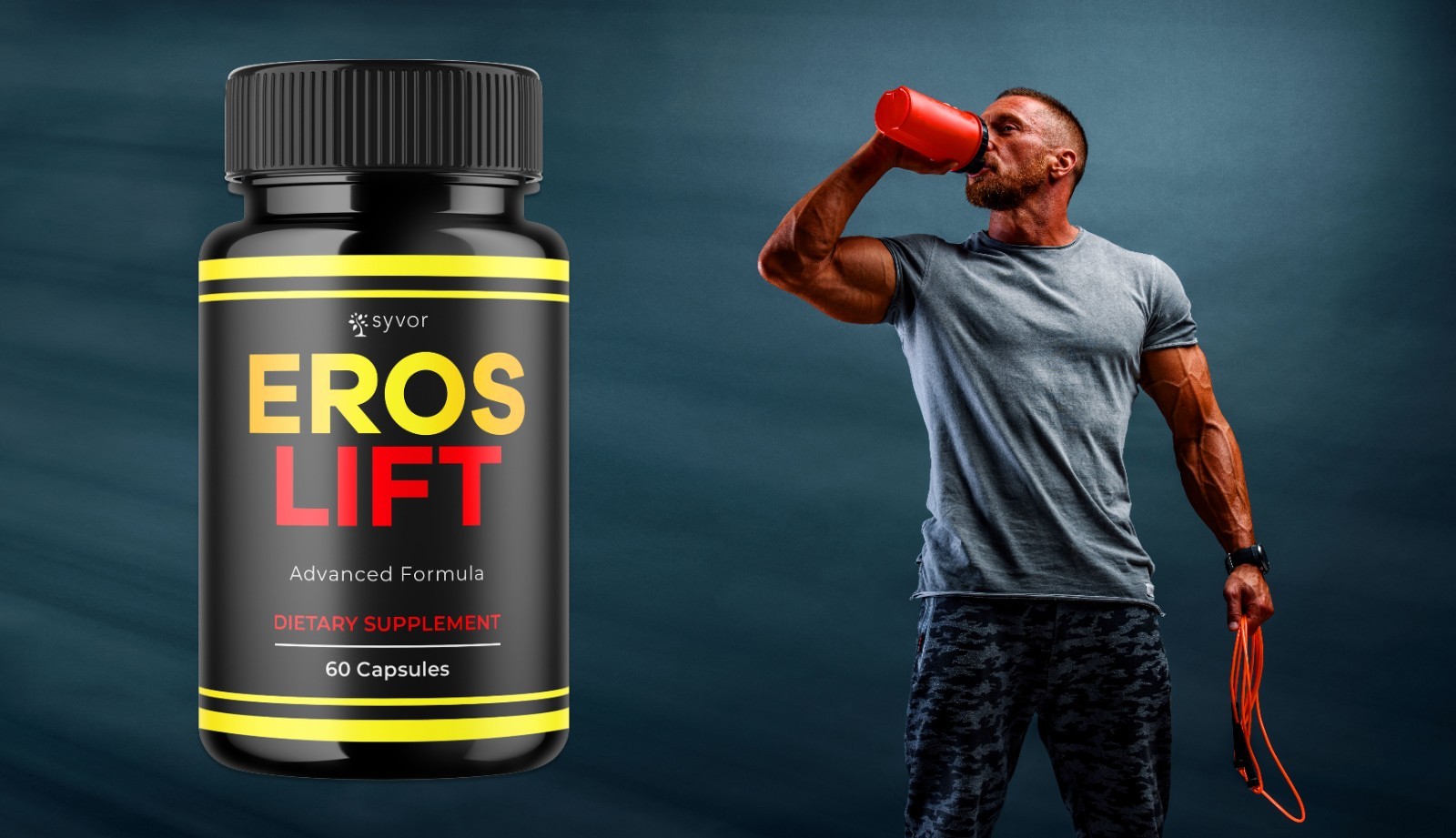 (2 Pack) Eros Lift Advanced Male Pills Formula ErosLift Supplement 120 Capsules