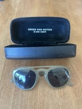 Linda Farrow X Dries Van Noten Women  s Aviator Acetate Sunglasses