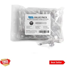 Effective XL Clear Disposable Filters - 800-1,000+ Cigarettes Filtered per Pack