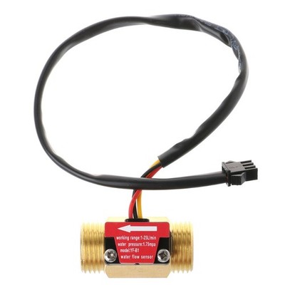 Water Heaters Water Flow Sensor Switch G1/2'' Hall Effect Meter-Control 1-25L/min