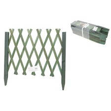 TRALICCIO IN LEGNO RETE ESTENSIBILE VERDE RAMPICANTI STACCIONATA 95 X 49 CM