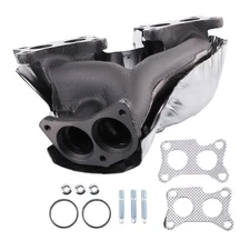 100% New Exhaust Manifold For Nissan Pickup 1995-1997 L4 2.4L Heat Shield