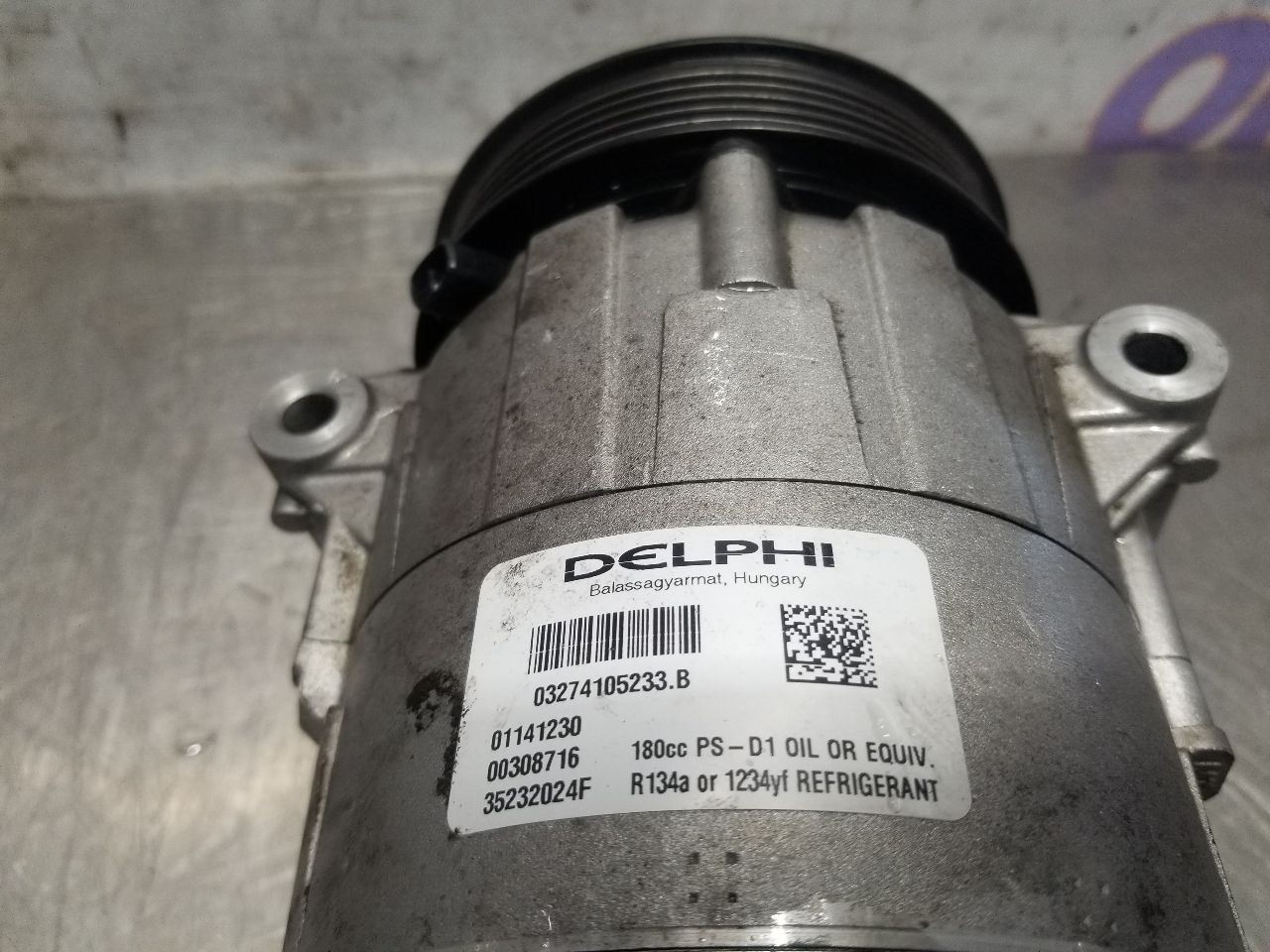 14 2014 MASERATI GHIBLI SQ4 3.0L AC COMPRESSOR