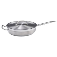 SSET-5 - Stainless Steel Saut Pan with Cover - 5 Quart