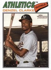 2026 Topps Heritage #324 Denzel Clarke Oakland Athletics