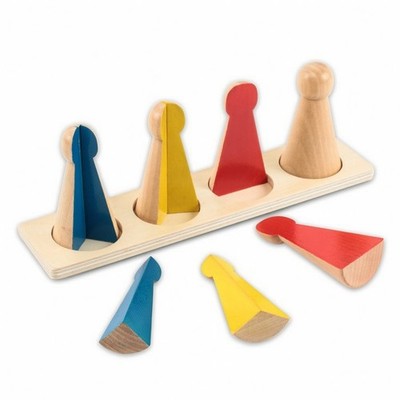 Fraktion Puzzle pädagogisches passendes Holzbrett Naturholz für Kleinkinder
