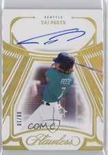 2024 Panini Flawless Draft Signatures Gold 8/10 Tai Peete #DS-TP Auto 0hw6