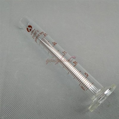 2pcs 25mL Graduated Measuring Glass Cylinder Lab Borosilicate Glassware *cc