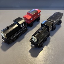 Thomas Friends Wooden Railway Engine Train Lot - Donald Mavis Cars