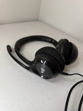 Logitech H390 Wired USB On-Ear Stereo Headphones with Mic Black PC Laptop