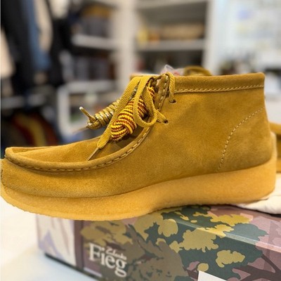 Clarks Mustard Suede Rossendale Shoes Clarks Mustard Suede Rossendale Shoes | eBay main image 2