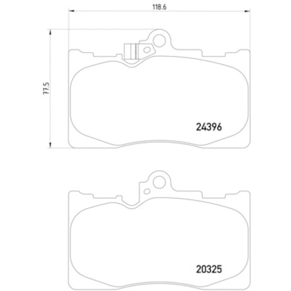 Hella Pagid 355012121 Disc Brake Pad Set For Select 06-20 Lexus Models - Image 2 of 4