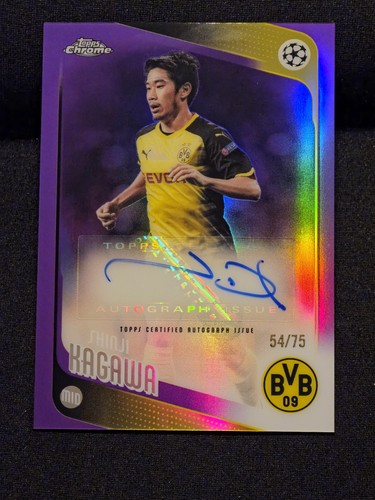 Shinji Kagawa Auto /75 2025-26 Topps Chrome UCC Borussia Dortmund