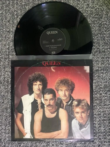 Queen Lp 12” Radio Ga Ga 1984 V. G /Vinyl N. M Original Rare