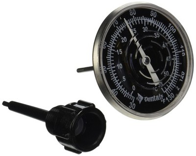 Pentair SL1DW 30/130-Degree Fahrenheit Inline Thermometer with Nylon Well for...