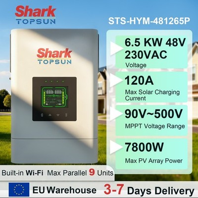 6500W 6.5KW 48V Hybrid Solar Wechselrichter On / Off Grid Inverter 120A MPPT