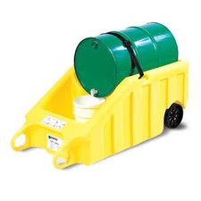 Enpac 5300-Ye Indoor Dispensing Dolly, Yellow, 70 Gal