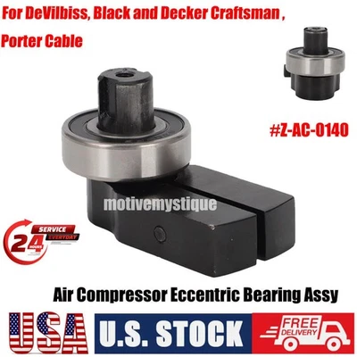 MOTIVEMYSTIQUE For Craftsman,Porta-Cable, Dev Air Compressor Eccentric Bearing Assy #Z-AC-0140