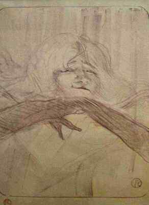 A3 Druck Toulouse Lautrec Yvette Guilbert Linger Longer Loo