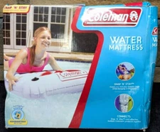 NOS Coleman Water Air Mattress Pool Float  Tropical Floral Print