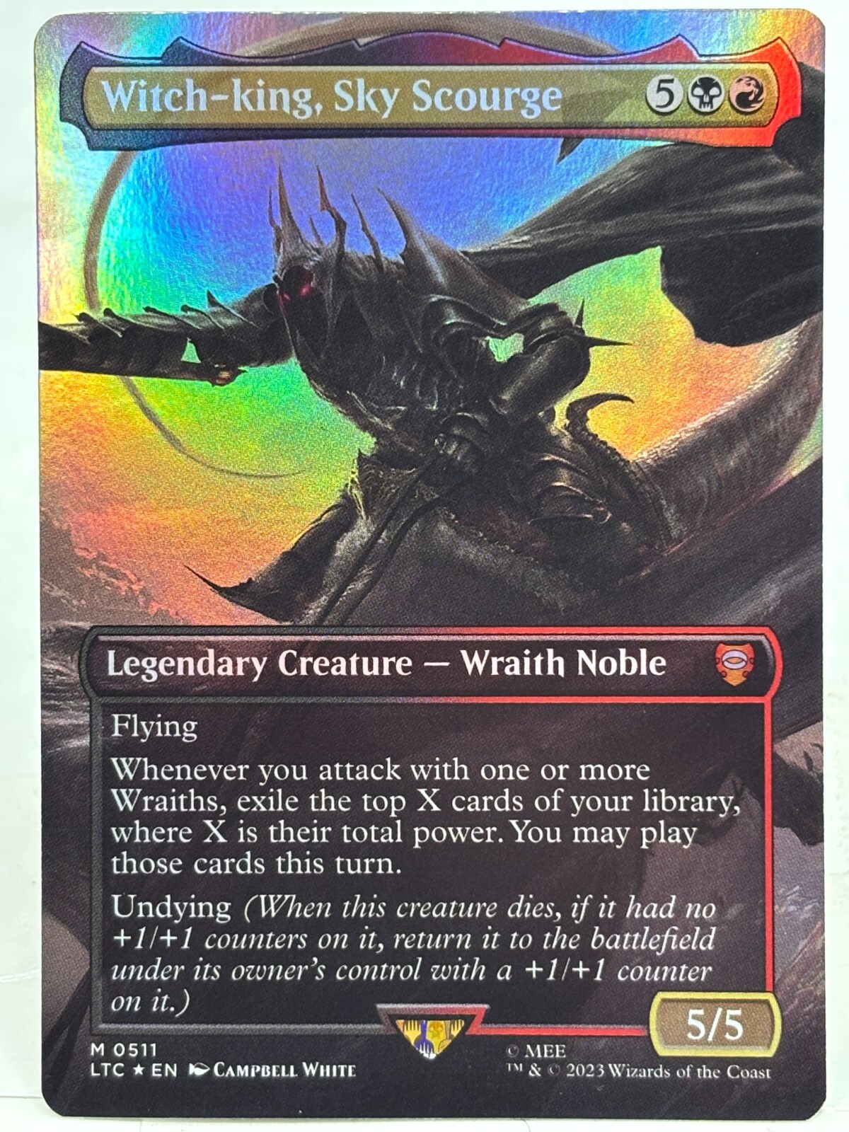 Witch-King Sky Scourge NM/M* FOIL BORDERLESS Lord Of The Rings 0511 -UnltdCards