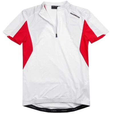 Adidas Porsche Hommes Maillot De Vélo P'5000 Top Blanc/Rouge S - Photo 1/4