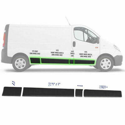 Seitentür Formtafelstreifen Sie rechts Seite für Opel Vivaro 01-13 LWB