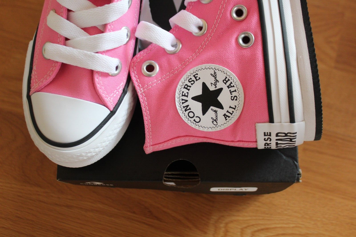 NWT GIRLS CONVERSE SZ 1 SHOES CTAS LIFT PINK | eBay