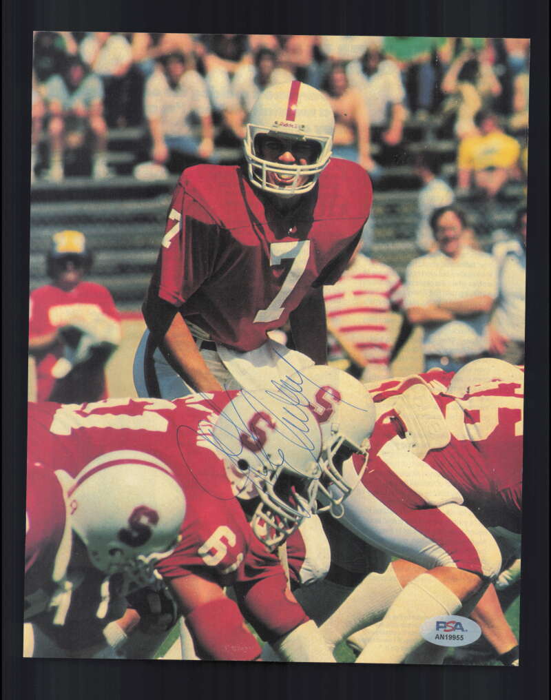 John Elway PSA DNA Signed Rookie Vintage 8x10 Photo Autograph Stanford