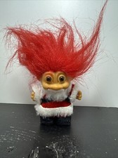 Vintage Santa Claus Russ Troll 2 1/2" Tall Free Ship