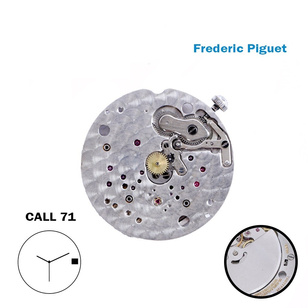 Frederic Piguet Caliber 71, 35 Jewels, Automatic Movement, Used
