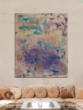 Mark Little Professional Artist Canvas￼ painting￼ 72”X 60”Abstract,Landscape,6ft