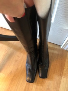 nine west square toe boots
