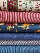 Patchworkstoffe, Debbie Mumm, 1.10 x 0.50 m, versch. Motive/Farbe, Meterware 0.5
