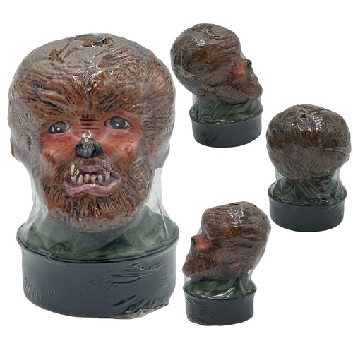 Set 4 candele da tè da esposizione Universal Studios Monsters 1990 vintage SIGILLATE RARE - Foto 4 di 7