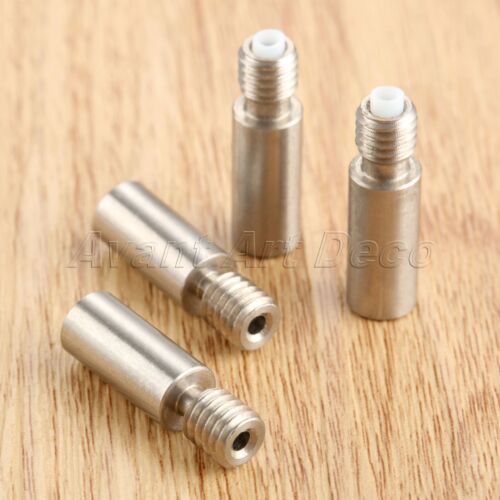 2x Stainless steel Screw Thread M6 Nozzle Throat Filament size 1.75mm 3D Printer - Picture 1 of 10