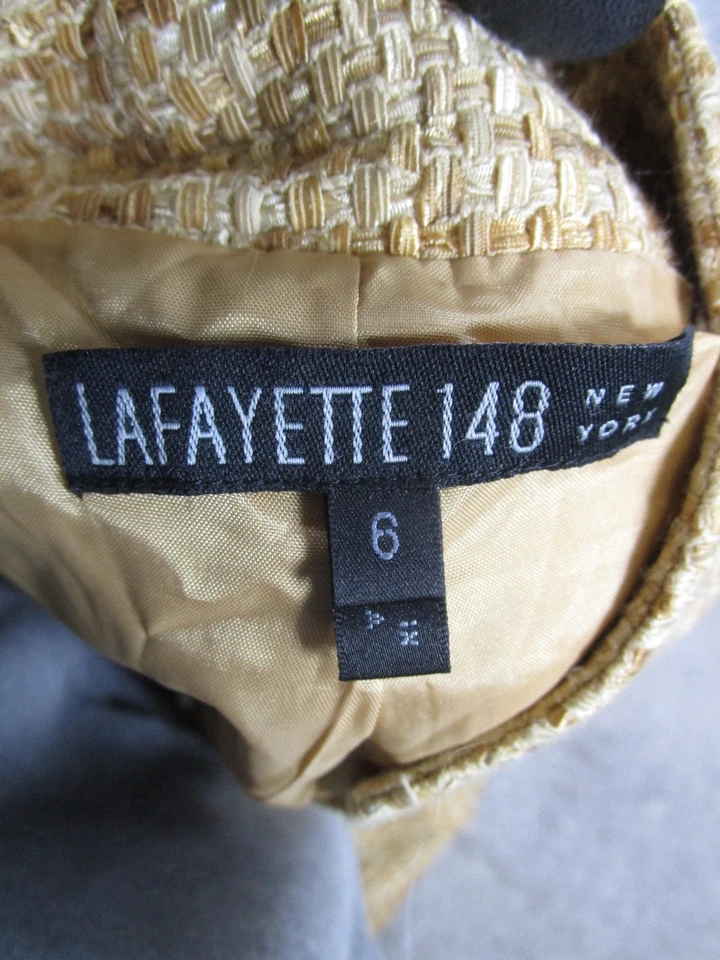 Traje falda mujer Lafayette 148 New York 6 amarillo Foto 3 de 4