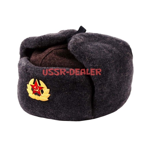 Autentico Esercito Russo colbacco cappello invernale con Soldato  Dell'esercito sovietico URSS INSIGNIA | eBay