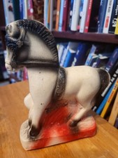 VINTAGE CUTE HORSE  CARNIVAL CERAMIC  CHALKWARE