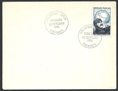 (BL) France 1951 Maurice Nogues FDC