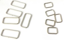 19,25,50mm Rectangle Metal Square Dee Ring Buckle DIY Hand Bag Leather Craft