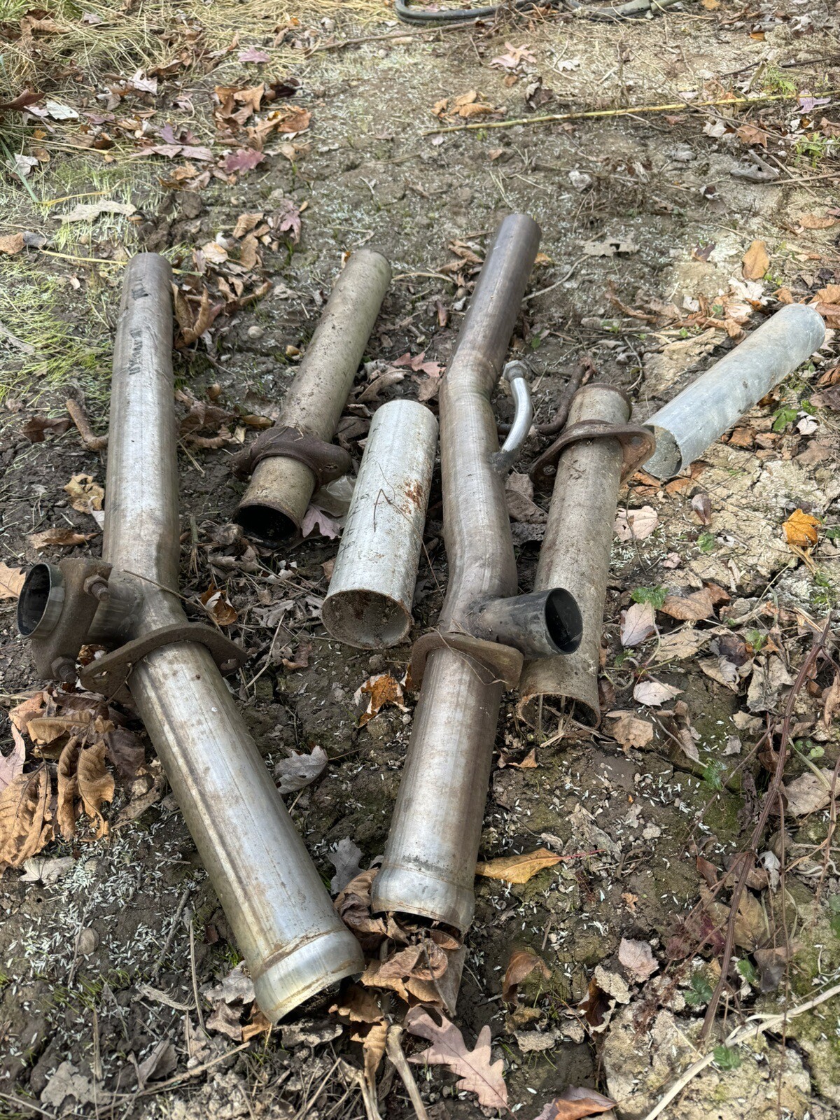 Muffler Exhaust H Y Staight Pipe 302 351C Mustang 8793 Foxbody 5.0 V8