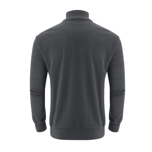 Herren Poloshirt Freizeit Langarm Hemd Oberteil Knopfleiste Golfhemd mit Tasche- - Bild 4 von 18