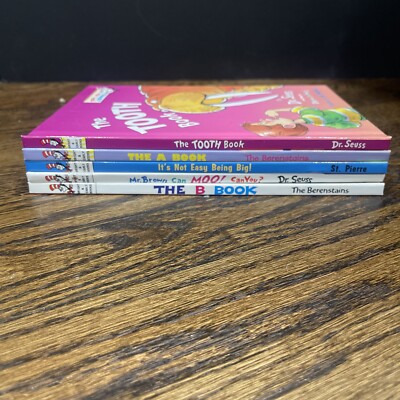 Lot Of 5 Dr Seuss,bright & early Books For Beginners,I Can Read It All By Myself