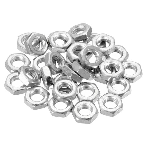Lot De 10 Écrous Hexagonaux M14 X 1.0 En Acier - Hauteur 7mm - Neuf Par Uxcell