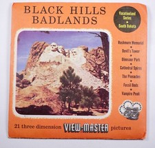 View-Master Black Hills Badlands South Dakota - 3 reel packet 203 A-B 204