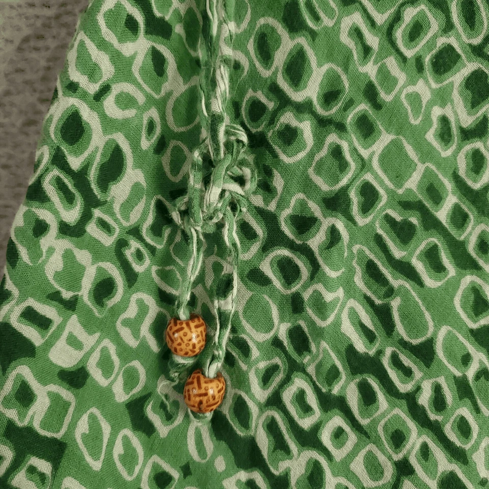 Falda midi boho envolvente sintética mediana The Territory Ahead de algodón púrpura verde para mujer Foto 3 de 4