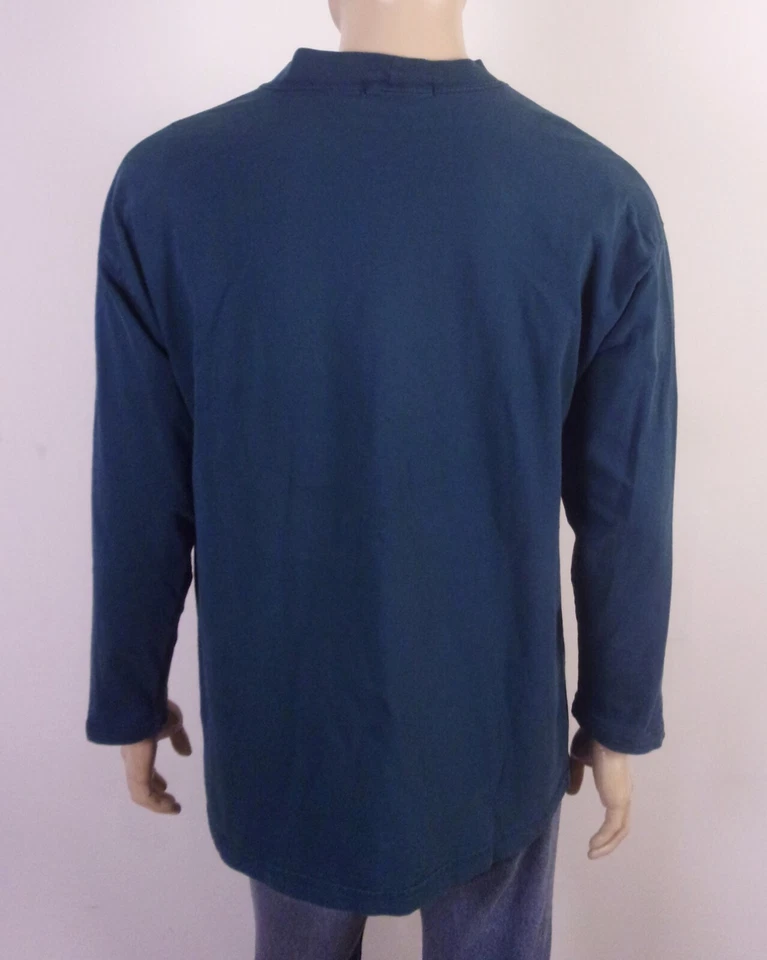 Camiseta de Colección Años 80 90 Z. Cavaricci Jeans LS Camiseta ZC Deletrear Logo EE. UU. TALLA M Foto 3 de 4